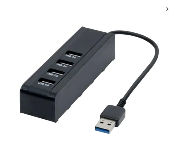 exertis Connect Hypertec 021306 - USB 3.2 Gen 1 (3.1 Gen 1) Type-A - USB 3.2 Gen 1 (3.1 Gen 1) Type-A - 5000 Mbit/s - Schwarz - 0,12 m - 30 mm
