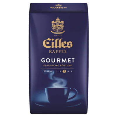 Eilles Kaffee GOURMET Aromatisch-ausgewogen gemahlen Intensität: 3 500 g/Pack.
