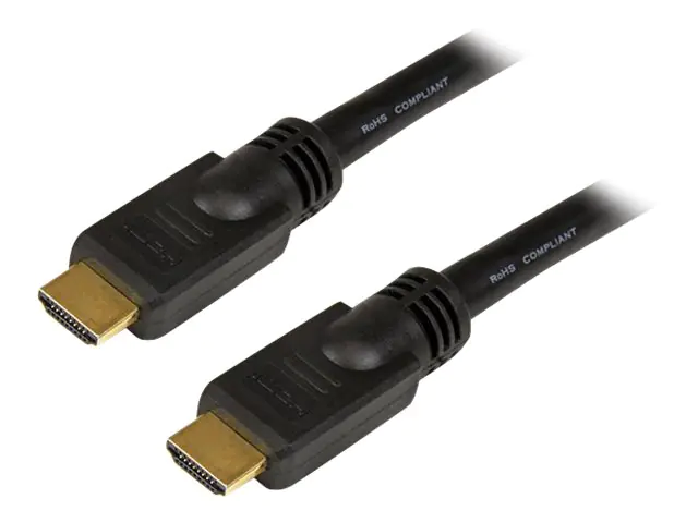 StarTech High-Speed-HDMI-Kabel 15m - HDMI Verbindungskabel Ultra HD 4k x 2k mit vergoldeten Kontakten - HDMI Anschlusskabel (St/St) - HDMI-Kabel - HDMI männlich zu HDMI männlich - 15 m - abgeschirmt - Schwarz