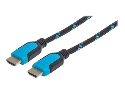 Manhattan HDMI Braided Cable with Ethernet, 4K@60Hz (Premium High Speed)