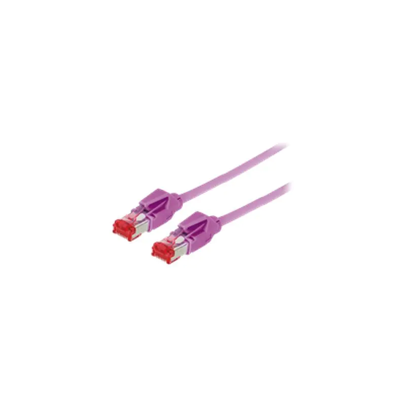 exertis Connect - Patch-Kabel - RJ-45 (M) zu RJ-45 (M) - 2 m - SFTP - CAT 6 - halogenfrei - Erikaviolett