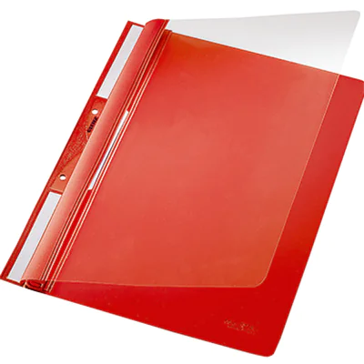 Leitz Einhakhefter 41900025 DIN A4 kfm. Heftung PVC rot