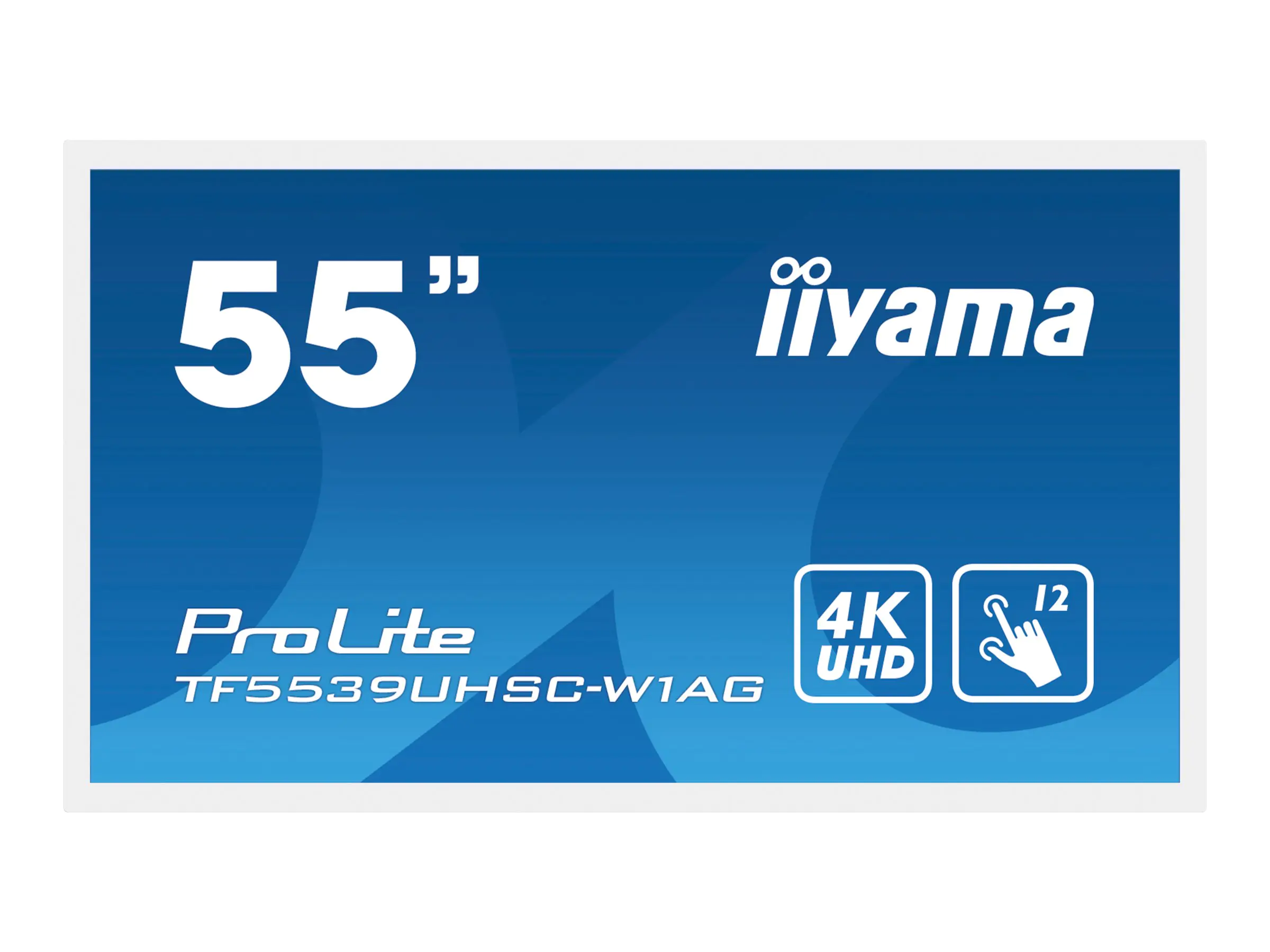 Iiyama ProLite TF5539UHSC-W1AG - 139 cm (55") Diagonalklasse LCD-Display mit LED-Hintergrundbeleuchtung - interaktive Digital Signage - mit Touchscreen (Multi-Touch) - 4K UHD (2160p) 3840 x 2160 - weiß, Matte