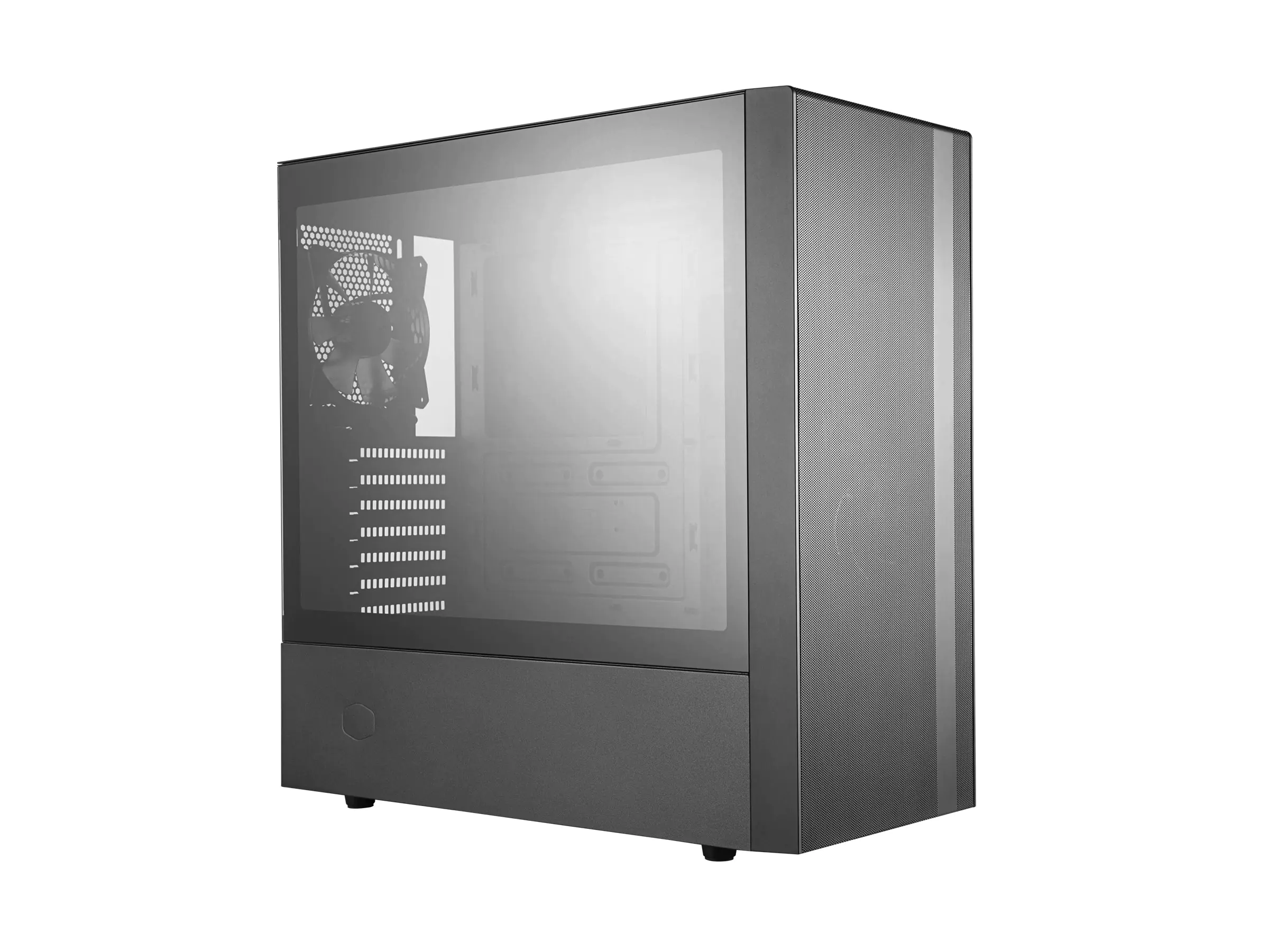 CoolerMaster MasterBox NR600 - Tower - ATX - Seitenteil mit Fenster (gehärtetes Glas) - keine Spannungsversorgung (ATX) - Schwarz - USB/Audio