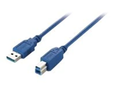 Equip - USB-Kabel - USB Typ A (M) zu USB Type B (M) - USB 3.0 - 3 m - geformt - Blau