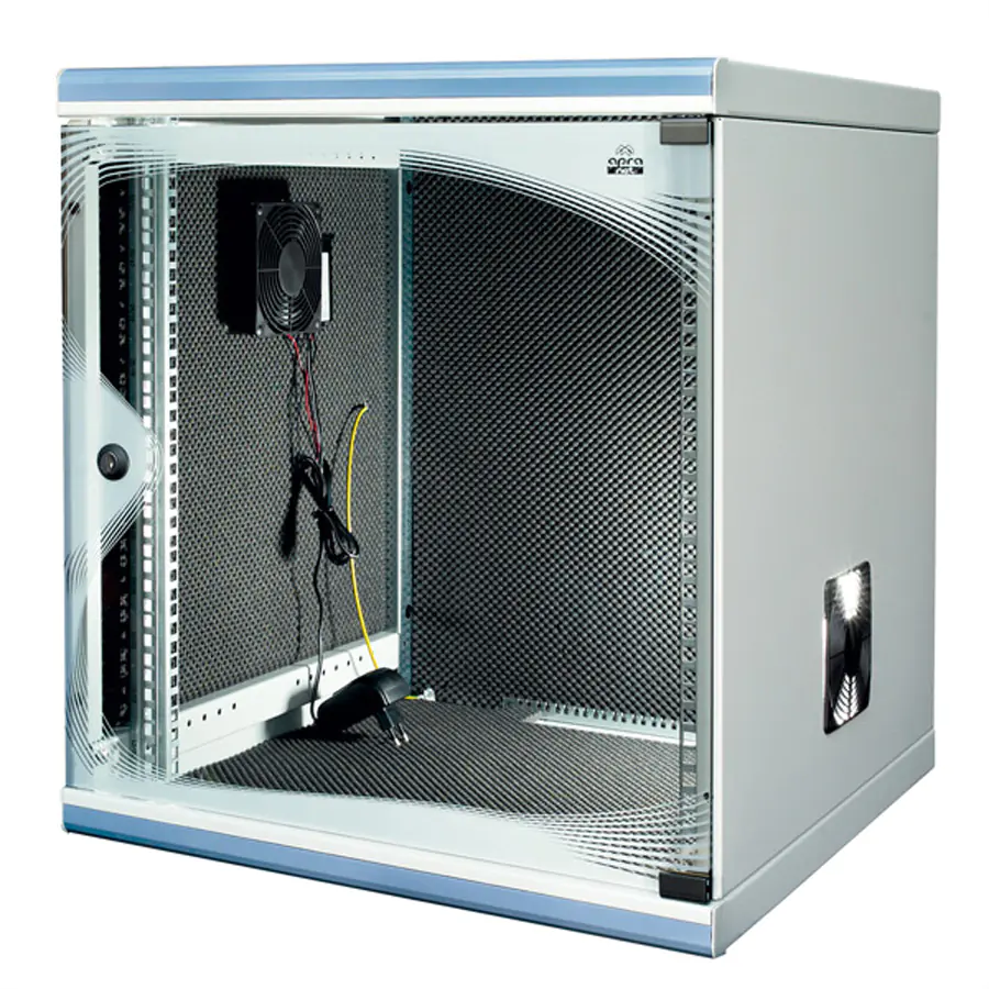 apraNET OptiRACK - Schrank Netzwerkschrank - Hellgrau, RAL 7035, RAL 5014, Taubenblau - 12U - 48.3 cm (19")