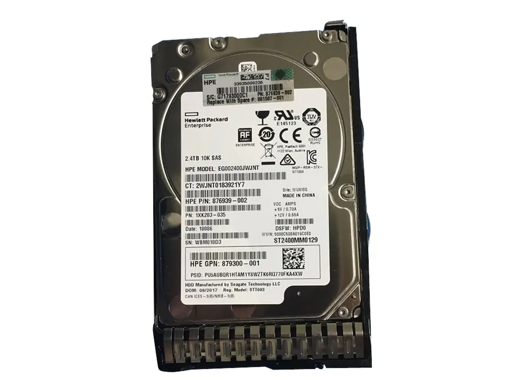 HPE Enterprise - Festplatte - 2.4 TB - Hot-Swap - 2.5" SFF (6.4 cm SFF) - SAS 12Gb/s - 10000 rpm - mit HPE Smart Carrier