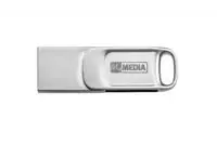 Verbatim USB 2.0 OTG Stick 64GB Typ A-C My Dual silber