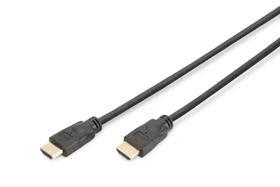 DIGITUS - HDMI-Kabel mit Ethernet - HDMI männlich zu HDMI männlich - 5 m - Schwarz - 4K Unterstützung