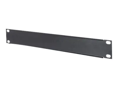 Intellinet 10" Blindabdeckung, 1 HE, verdeckt ungenutzte Bereiche in 10"-Schränken, Metall, schwarz - Blindabdeckung - Rack montierbar - Schwarz, RAL 9005 - 1U - 25.4 cm (10")