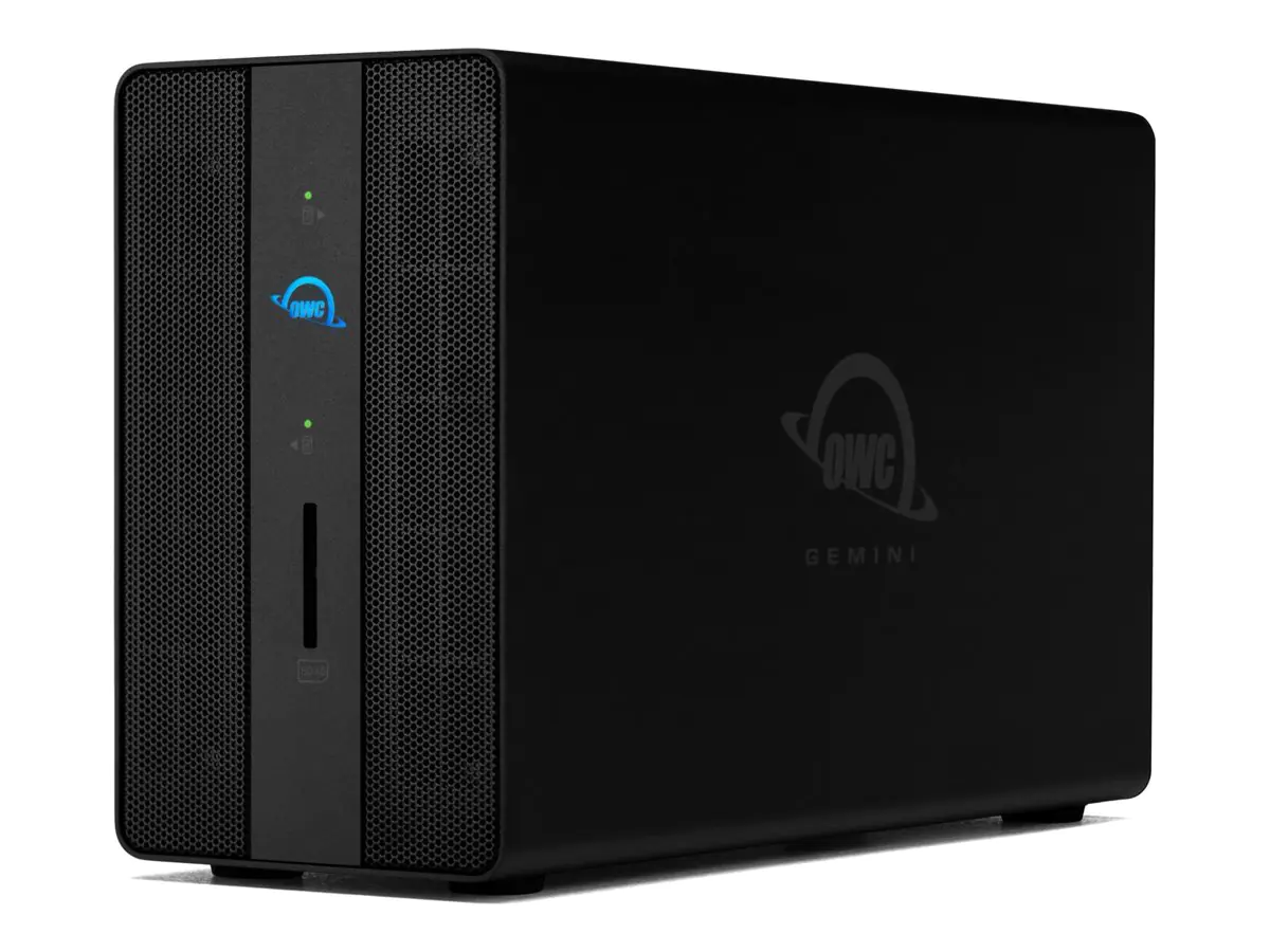 OWC Gemini - Festplatten-Array - 2 Schächte (SATA 6Gb/s / U.2) - Thunderbolt 3 (extern) - TAA-konform