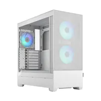 Fractal Design Pop Air - Tower - ATX - Seitenteil mit Fenster (gehärtetes Glas) - keine Spannungsversorgung (ATX) - White TG Clear Tint - USB/Audio - für Fractal Design Model D, Type D