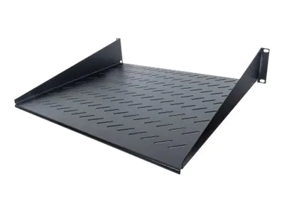 Intellinet 19" Cantilever Shelf, 2U, 2-Point Front Mount, 400mm Depth, Vented, Max 25kg, Black, Three Year Warranty - Rack - Regal - Schwarz, RAL 9005 - 2U - 48.3 cm (19")