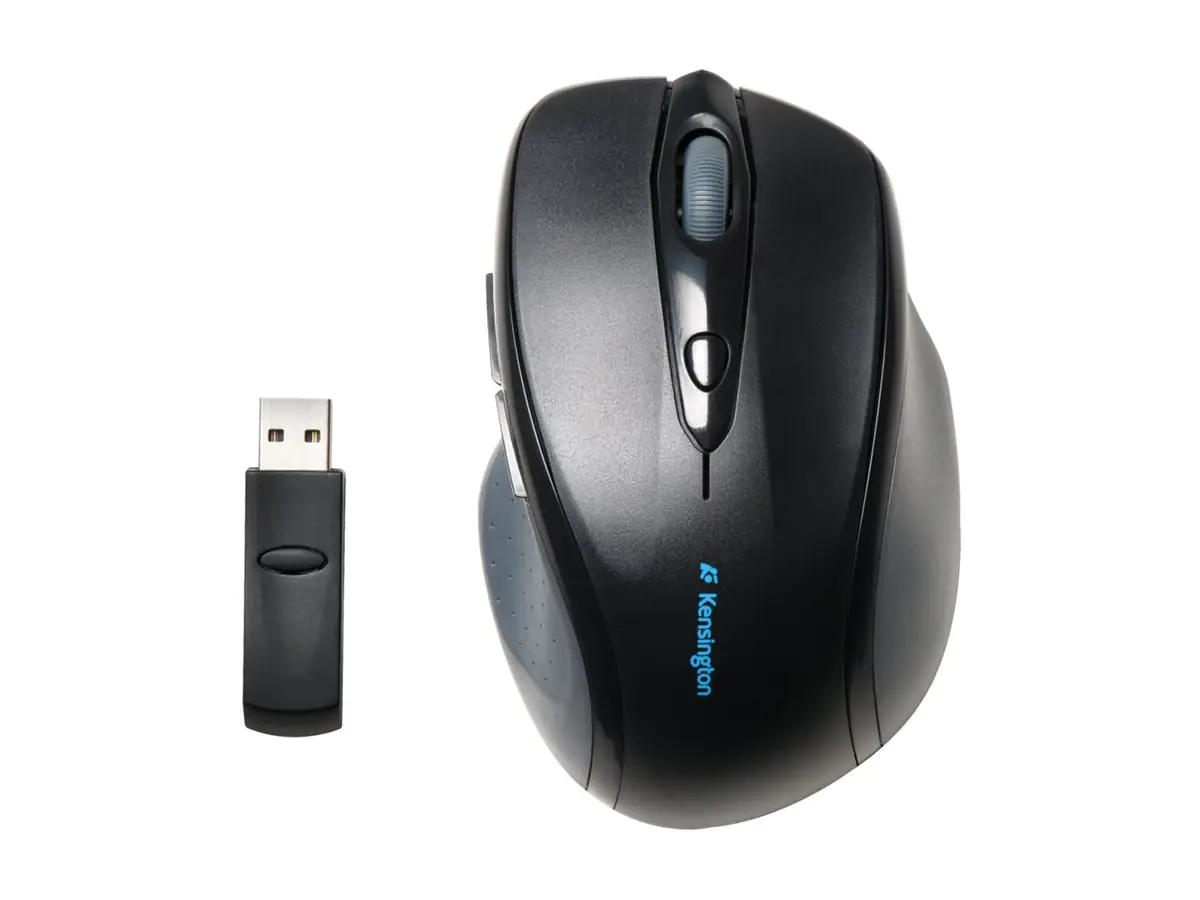 Kensington Pro Fit Full-Size - Maus - Für Rechtshänder - optisch - 5 Tasten - kabelgebunden - USB - Schwarz