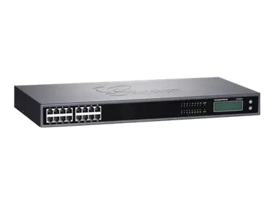 Grandstream GXW4216 - VoIP-Telefonadapter - 16 Anschlüsse - 1GbE Voice-/Faxkarte - Analogsteckplätze: 16 - 1U - Rack-montierbar