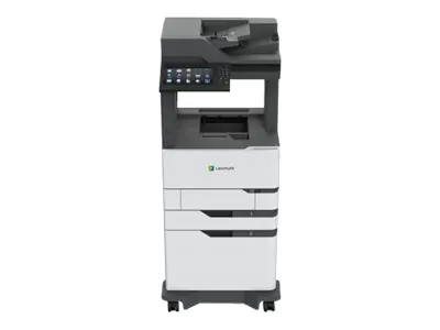 Lexmark MX822adxe - Multifunktionsdrucker - s/w - Laser - 215.9 x 355.6 mm (Original) - A4/Legal (Medien) - bis zu 52 Seiten/Min. (Kopieren) - bis zu 52 Seiten/Min. (Drucken) - 2650 Blatt - 33.6 Kbps - USB 2.0, Gigabit LAN, USB 2.0-Host