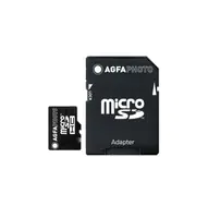 AgfaPhoto - Flash-Speicherkarte (microSDHC/SD-Adapter inbegriffen) - 32 GB - microSDHC UHS-I