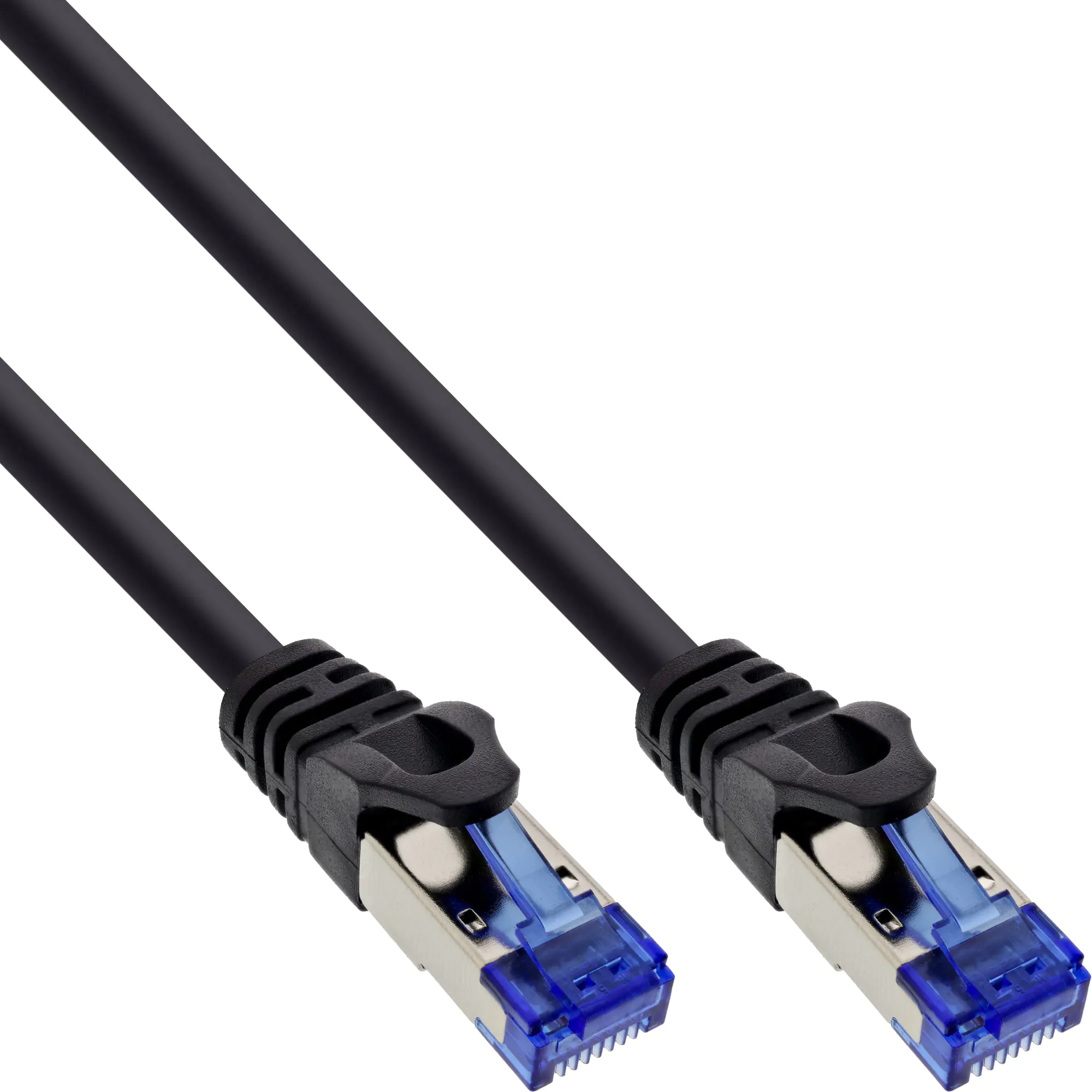 exertis Connect - Patch-Kabel - RJ-45 (M) zu RJ-45 (M) - 5 m - SFTP, PiMF - CAT 6a - halogenfrei, geformt, ohne Haken, verseilt - Grau