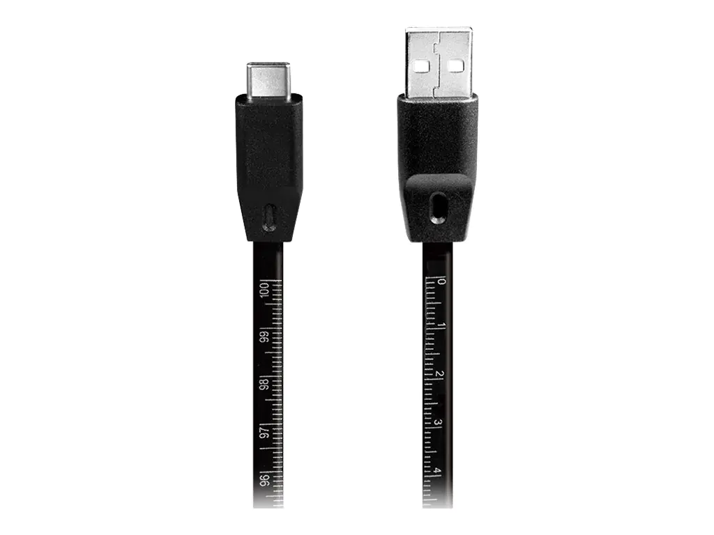 LogiLink - USB-Kabel - USB (M) zu 24 pin USB-C (M) - USB 2.0 - 5 V - 3 A - 1 m - Schwarz