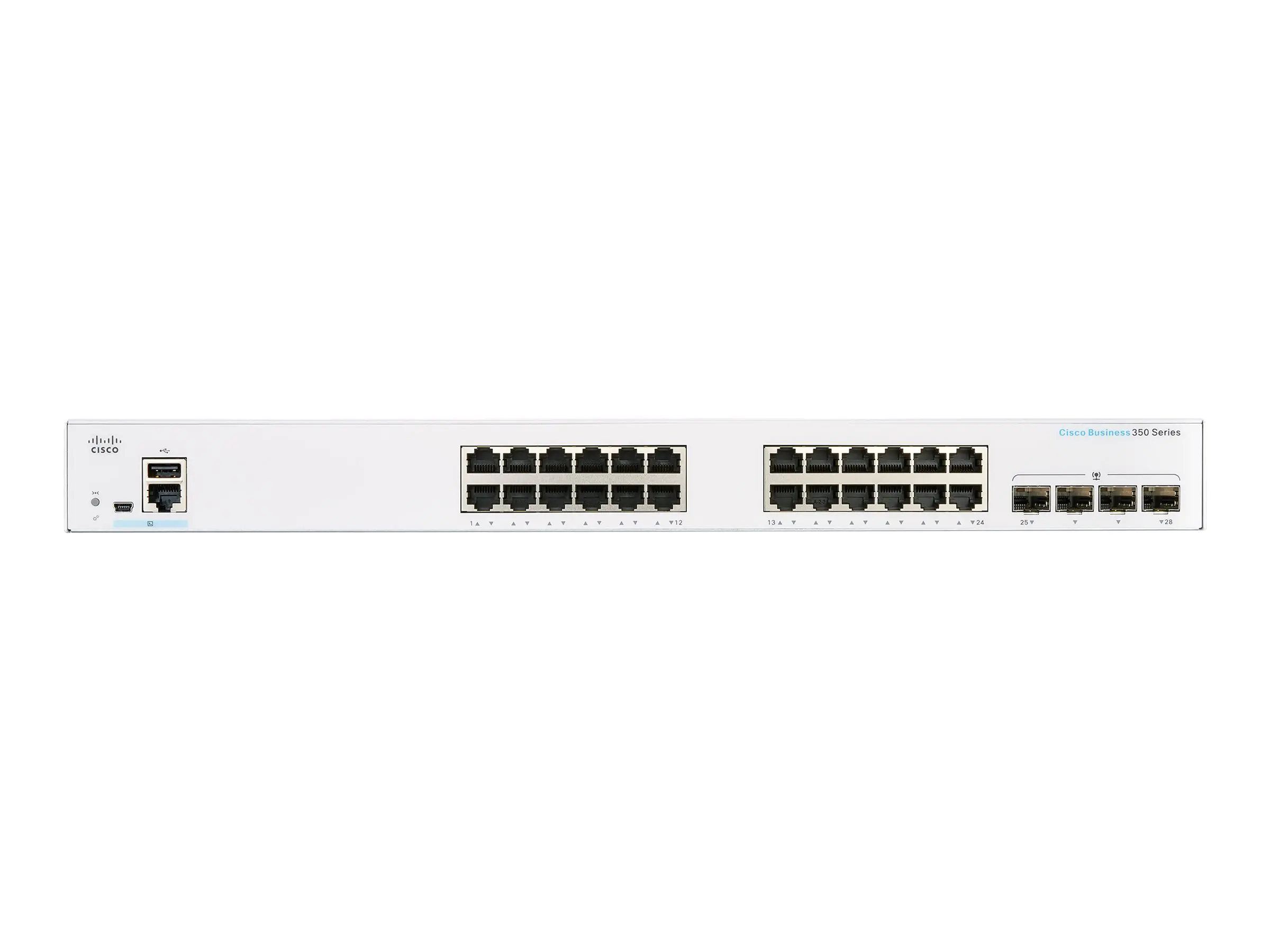 Cisco Business 350 Series 350-24T-4G - Switch - L3 - managed - 24 x 10/100/1000 + 4 x SFP - an Rack montierbar