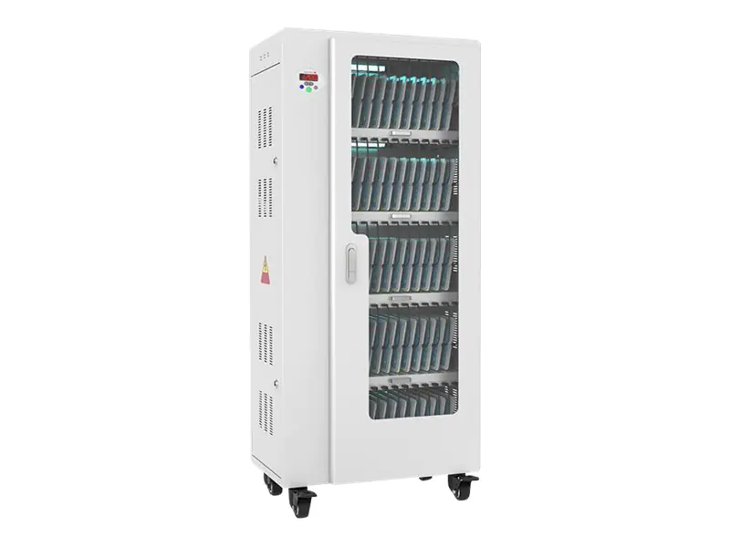 Good Connections - Wagen (synchronisieren, laden und unter UV-Licht reinigen) - für 65 Tablets - verriegelbar - Stahl - Grau - Ausgang: 5 V