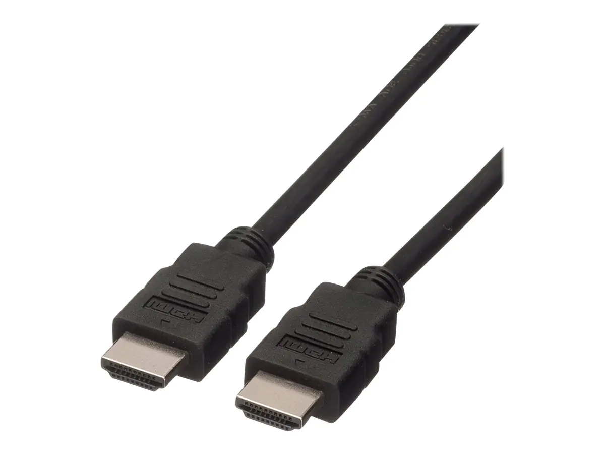 Roline Green - Highspeed - HDMI-Kabel mit Ethernet - HDMI männlich zu HDMI männlich - 5 m - abgeschirmt - Schwarz - unterstützt 4K 30 Hz (3840 x 2160)