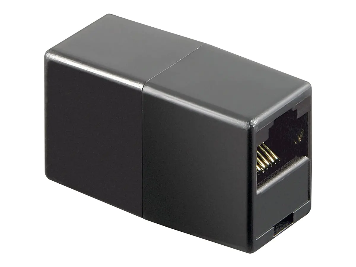 goobay - ISDN-Adapter - RJ-45 (W) bis RJ-45 (W) - Schwarz