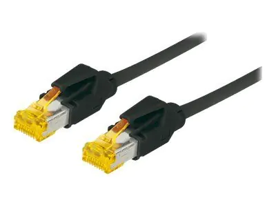 exertis Connect - Patch-Kabel - RJ-45 (M) zu RJ-45 (M) - 2 m - SFTP - CAT 6a - halogenfrei - Schwarz