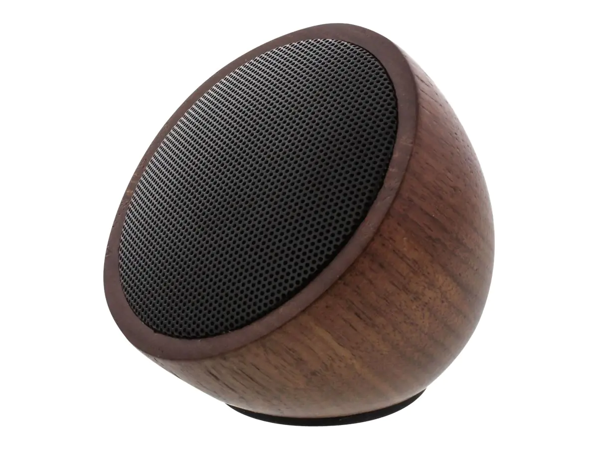 InLine woodwoom - Lautsprecher - tragbar - kabellos - Bluetooth - 3 Watt - Nußbaum