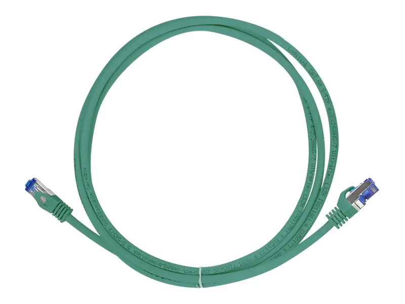 LogiLink Professional Ultraflex - Patch-Kabel - RJ-45 (M) zu RJ-45 (M) - 7.5 m - 6 mm - S/FTP - CAT 7 (Kabel) / CAT 6a (Anschlüsse) - halogenfrei, geformt, ohne Haken - grün, RAL 6024