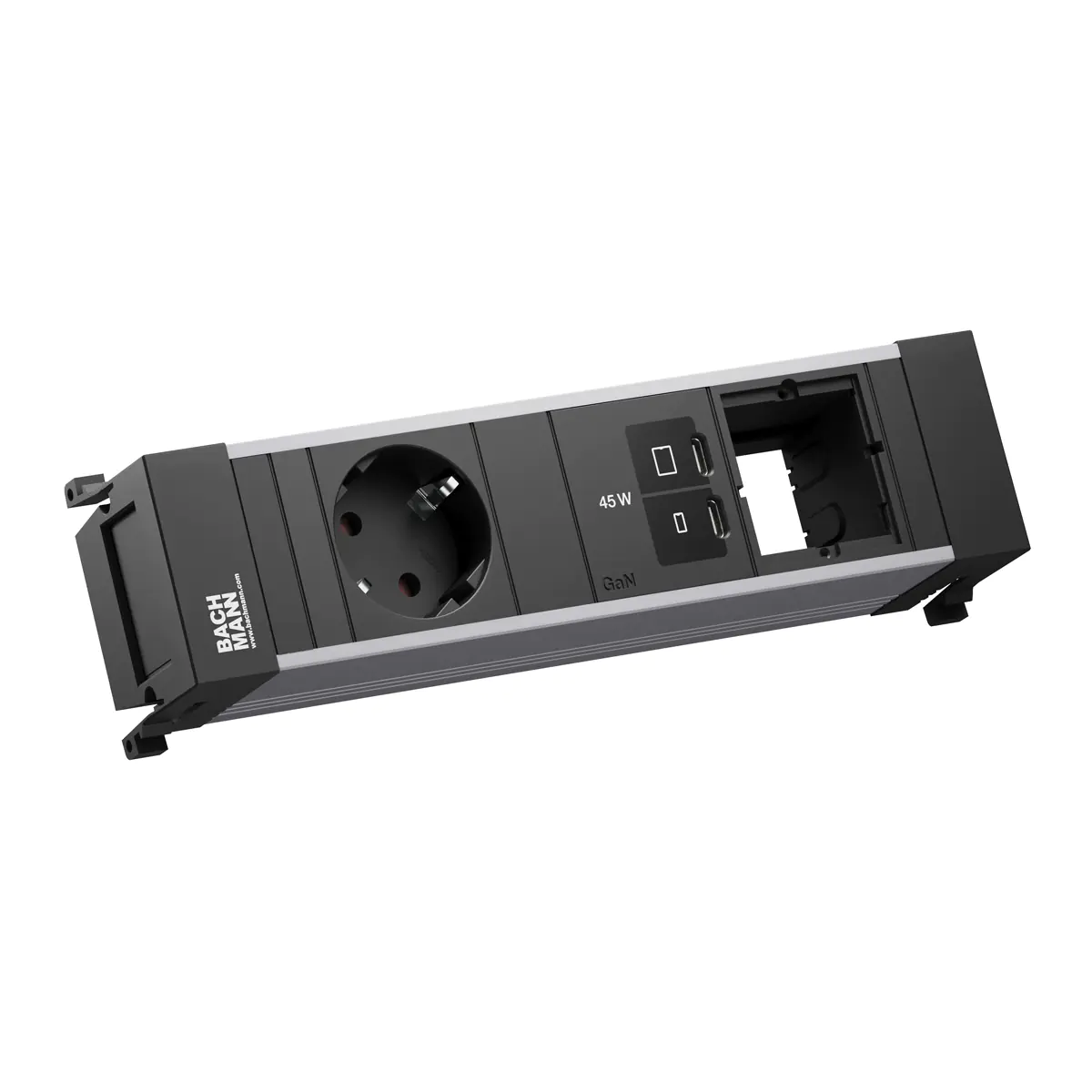Bachmann POWER FRAME 1xCEE7/3 1xUSB C/C 45W 1xCM - Zubehör Stromversorgung