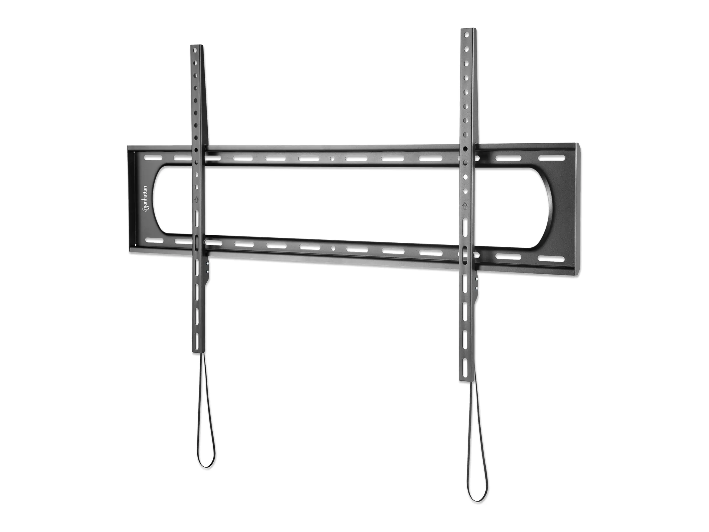Manhattan TV & Monitor Mount, Wall (Low Profile), Fixed, 1 screen, Screen Sizes: 60-120", Black, VESA 50x50 to 900x600mm, Max 120kg, Ultra Slim, LFD, Lifetime Warranty - Befestigungskit (Wandmontage) - extrem dünnes und flaches Profil (fest) - für Curved