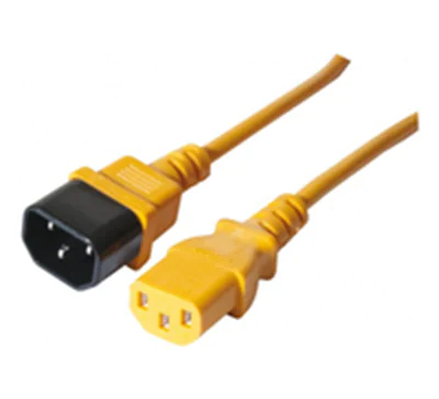 exertis Connect Kaltgeraete-Verlängerungskabel IEC C13 orange 0.6m - Kabel - Verlängerungskabel