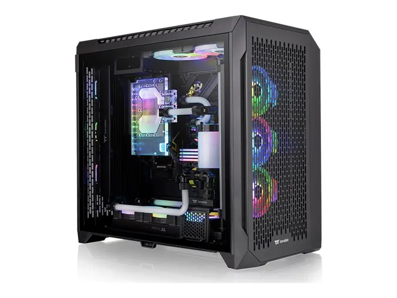 Thermaltake CTE C750 Air - FT - E-ATX - Seitenteil mit Fenster (gehärtetes Glas) - keine Spannungsversorgung (PS/2) - Schwarz - USB/Audio