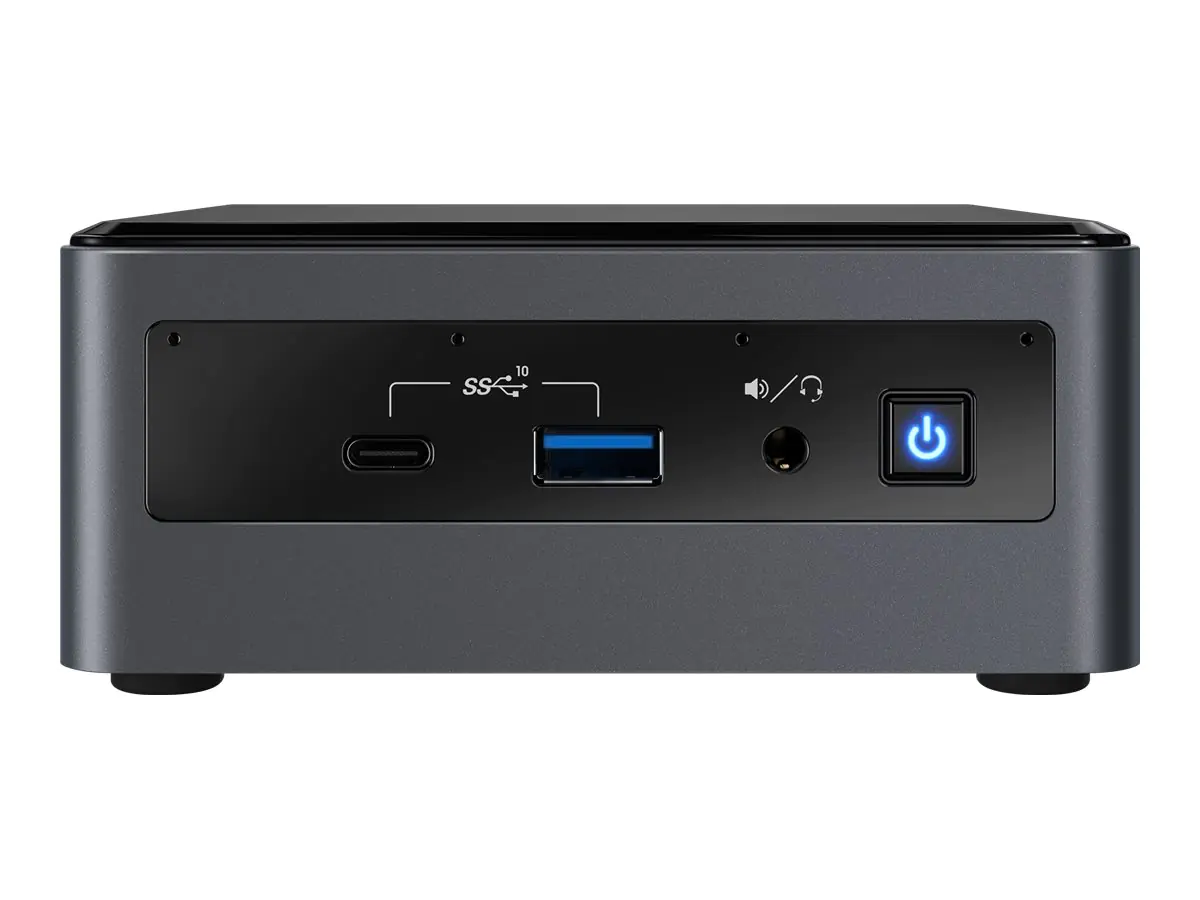 Intel Next Unit of Computing Kit 10 Performance - NUC10i7FNHN - Barebone - Mini-PC - 1 x Core i7 10710U / 1.1 GHz - RAM 0 GB - UHD Graphics - 1GbE - WLAN: Bluetooth 5.0, 802.11a/b/g/n/ac/ax
