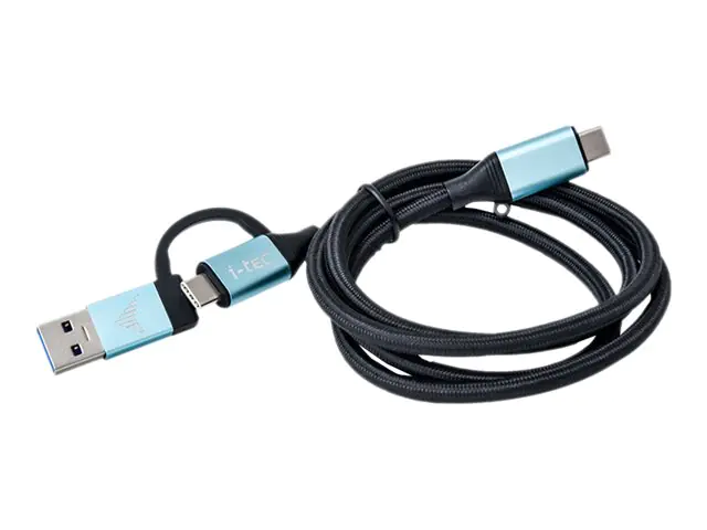 i-Tec - USB-Kabel - USB, 24 pin USB-C (M) zu 24 pin USB-C (M) - USB 3.1 Gen 2 - 1 m - 4K Unterstützung, unterstützt Stromversorgung