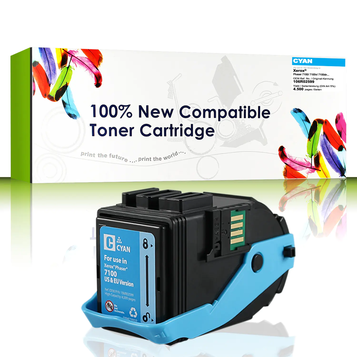 CartridgeWeb Toner kompatibel zu Xerox 106R02599 cyan 4.500 Seiten 1 Stück