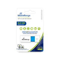 MediaRange USB-Stick 64GB USB 2.0 Color Edt. hellblau - Flash-Speicher - unsortiert