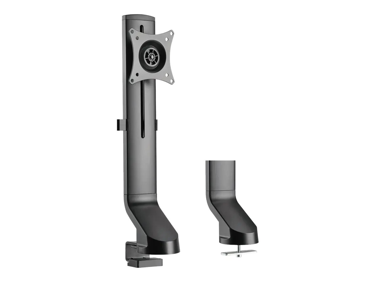 VALUE - Befestigungskit (Verriegelungsknopf, Steh-Sitz-Arm) - einstellbarer Arm - für LCD-Display - Kunststoff, Aluminium, Stahl - Schwarz - Bildschirmgröße: 43.2-81.3 cm (17"-32") - Tischmontage