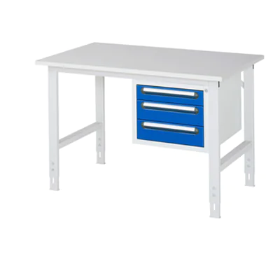 RAU Arbeitstisch Tom 1.250 x 760-1.080 x 800 mm (B x H x T)