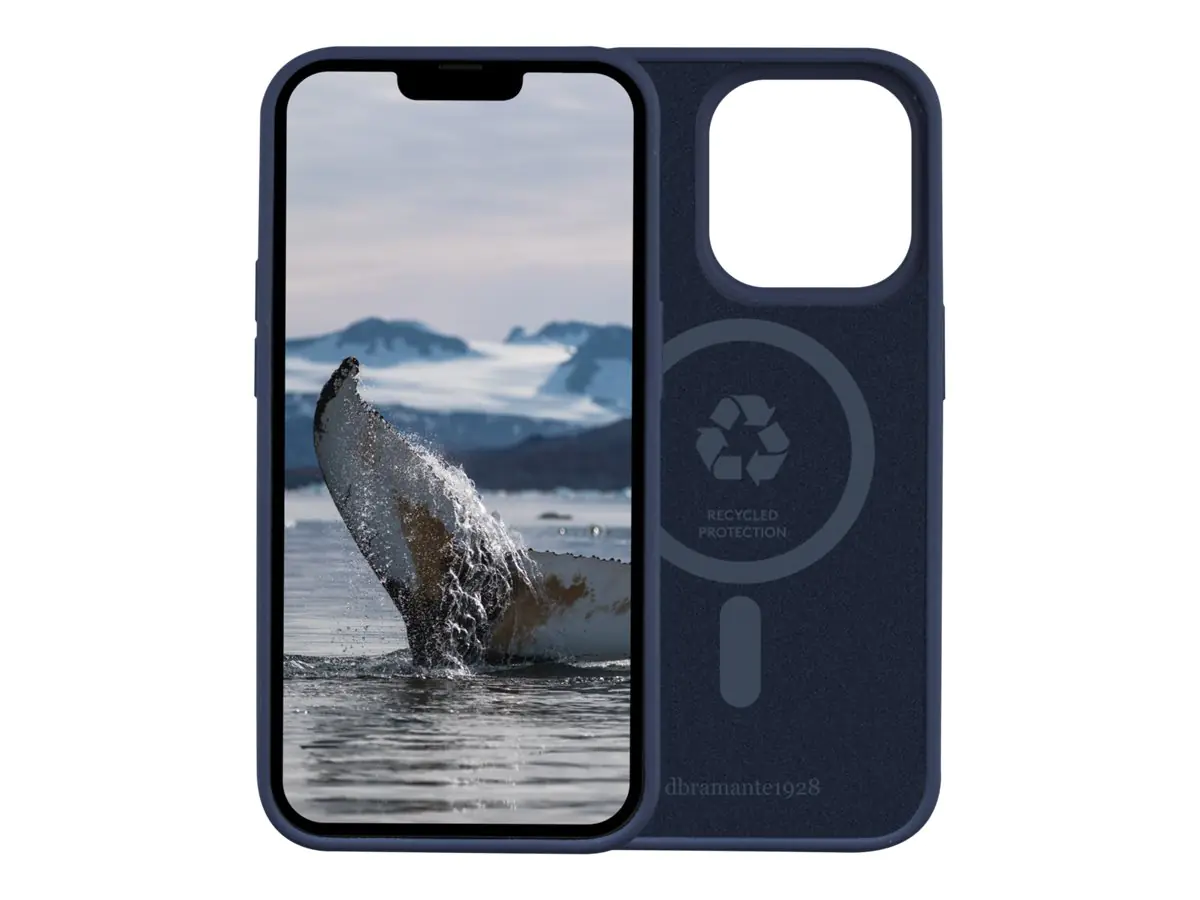 dbramante1928 Monaco - Hintere Abdeckung für Mobiltelefon - kompatibel mit MagSafe - 100 % recycelter Kunststoff - Pazifikblau - für Apple iPhone 14 Pro