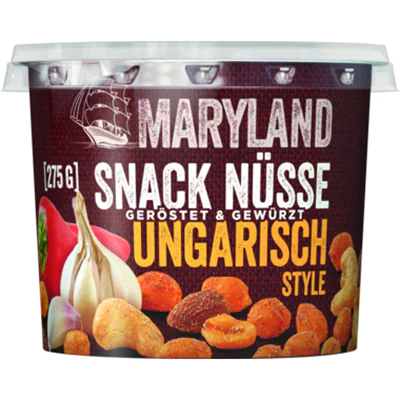 MARYLAND Nussmischung Ungarisch Style Erdnüssen, Cashewkernen, Mandeln 275 g/Pack.