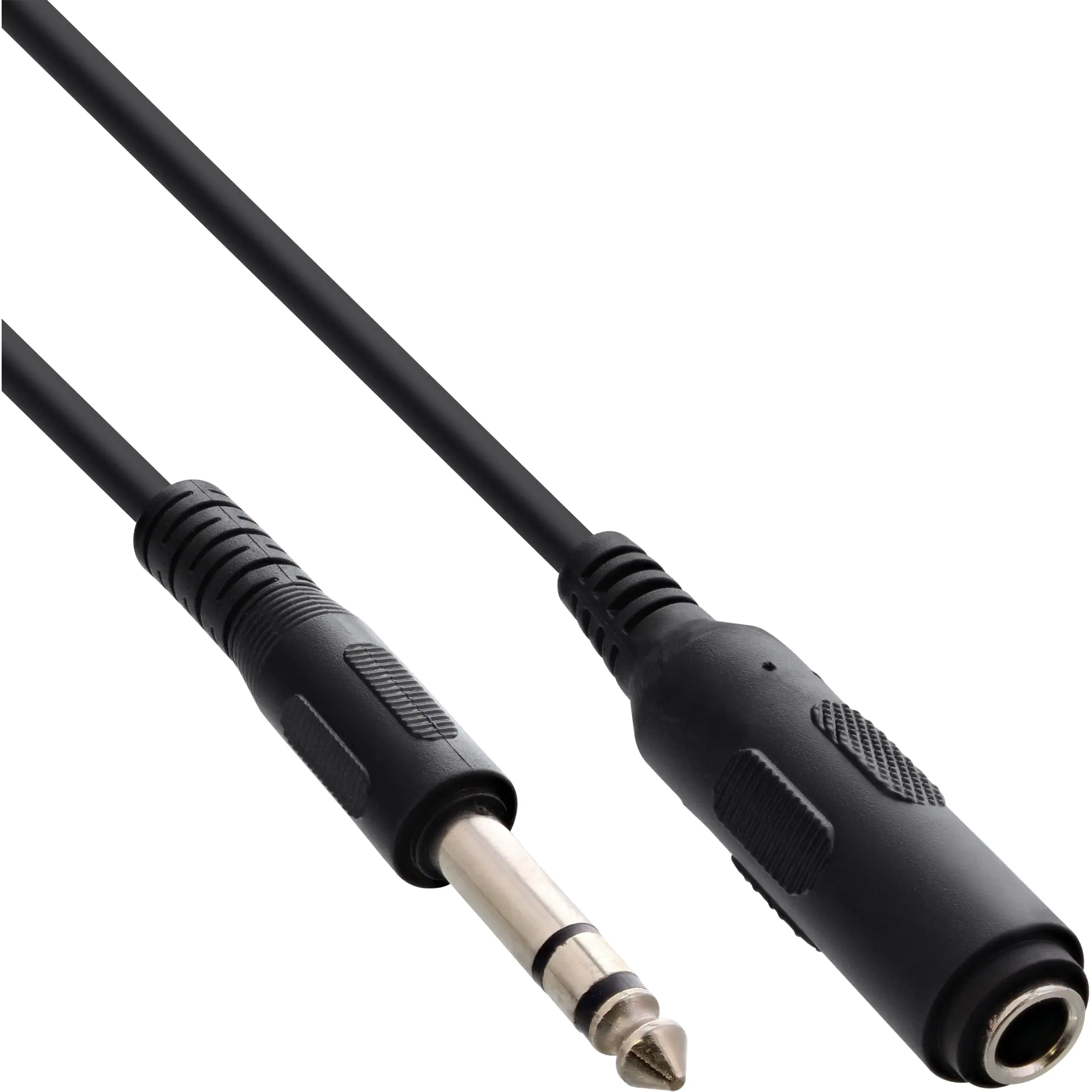InLine Klinkenverlängerung - 6,3mm Klinke Stecker / Buchse - 5m - Stereo 99935A
