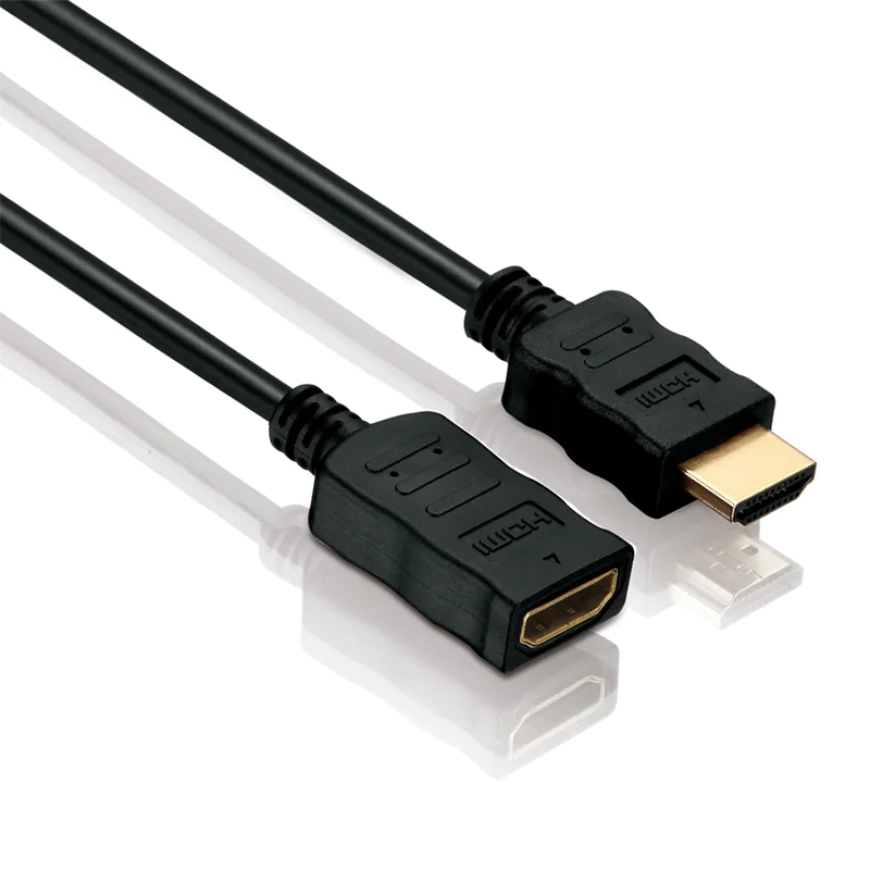 Helos Verlängerung - HDMI Stecker/Buchse mit Ethernet - 0,5 m - X-HC005-005E