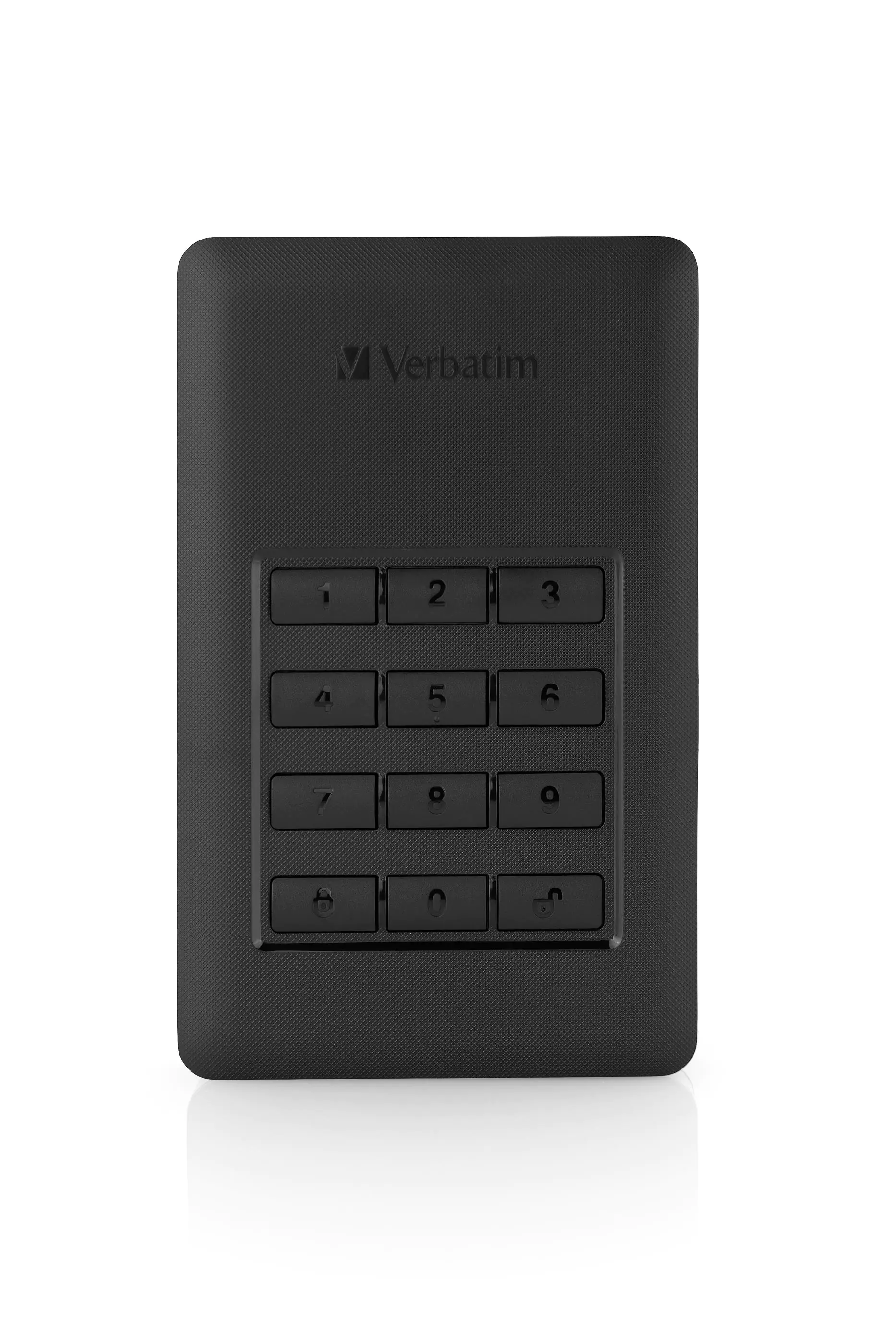 Verbatim Store 'n' Go Secure Portable HDD with Keypad Access - Festplatte - verschlüsselt - 2 TB - extern (tragbar) - USB 3.1 Gen 1 (USB-C Steckverbinder) - 256-Bit-AES
