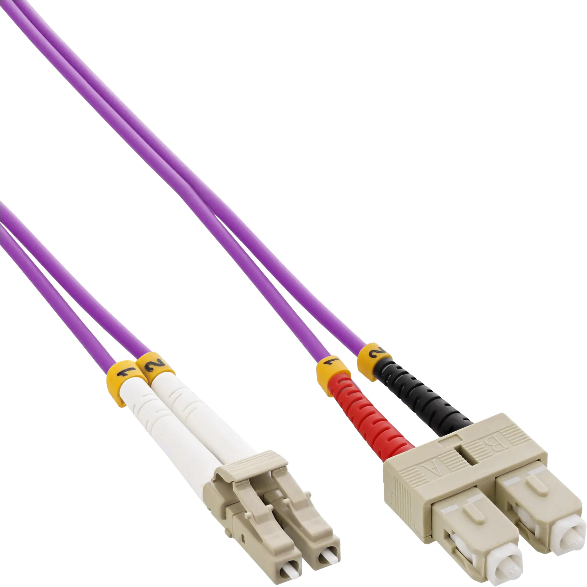 InLine LWL Duplex Kabel - LC/SC - 50/125µm - OM4 - 15m 88655P