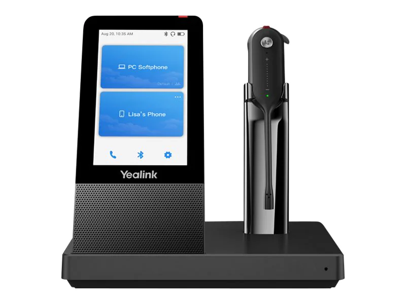 Yealink WH67 - Headset - im Ohr - konvertierbar - DECT / Bluetooth - kabellos - Zertifiziert für Microsoft Teams