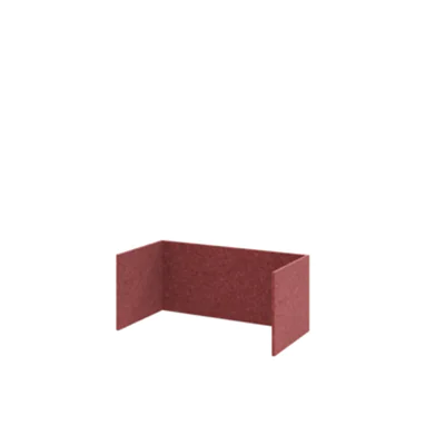 Hammerbacher Akustik Einhausung FlexWall Hammerbacher Regalsystem FlexWall 1 Ordnerhöhe 747 x 328 x 373 mm (B x H x T) Vlies bordeaux