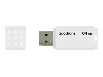GOODRAM UME2 - USB-Flash-Laufwerk - 64 GB - USB 2.0 - weiß