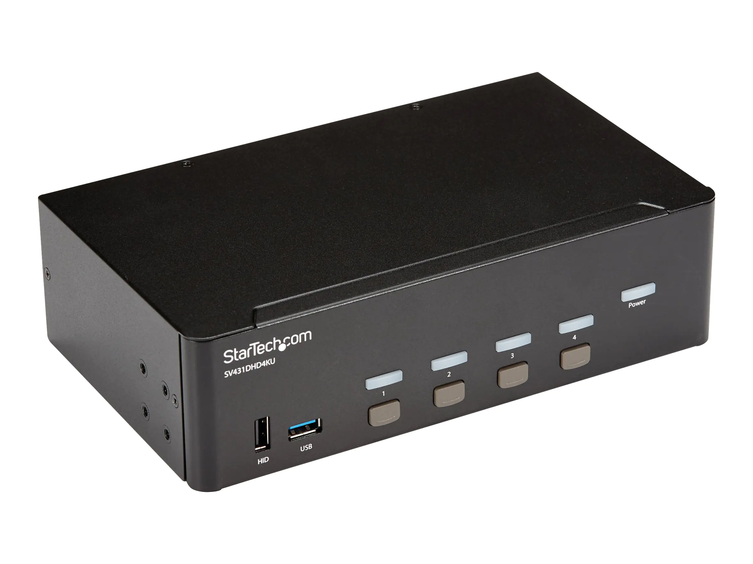 StarTech KVM Switch HDMI 4 Port - 4K 30 Hz - KVM Extender für HDMI - KVM HDMI Umschalter - KVM-/Audio-/USB-Switch - 4 x KVM/Audio/USB - an Rack montierbar